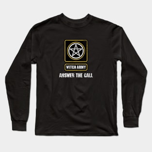 Answer the Call - Motherland Fort Salem Distressed Witch Army logo Long Sleeve T-Shirt